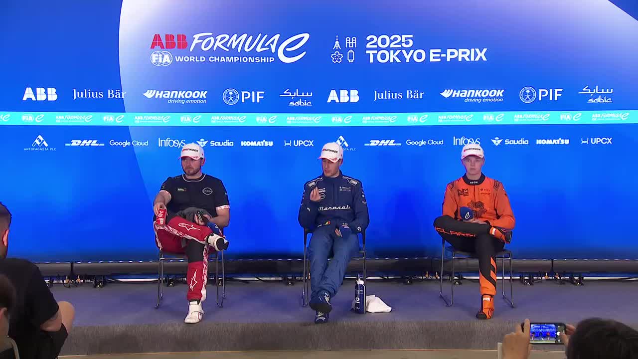 Top 3 Drivers Speak Out: Formula E Tokyo Round 8 Press Conference