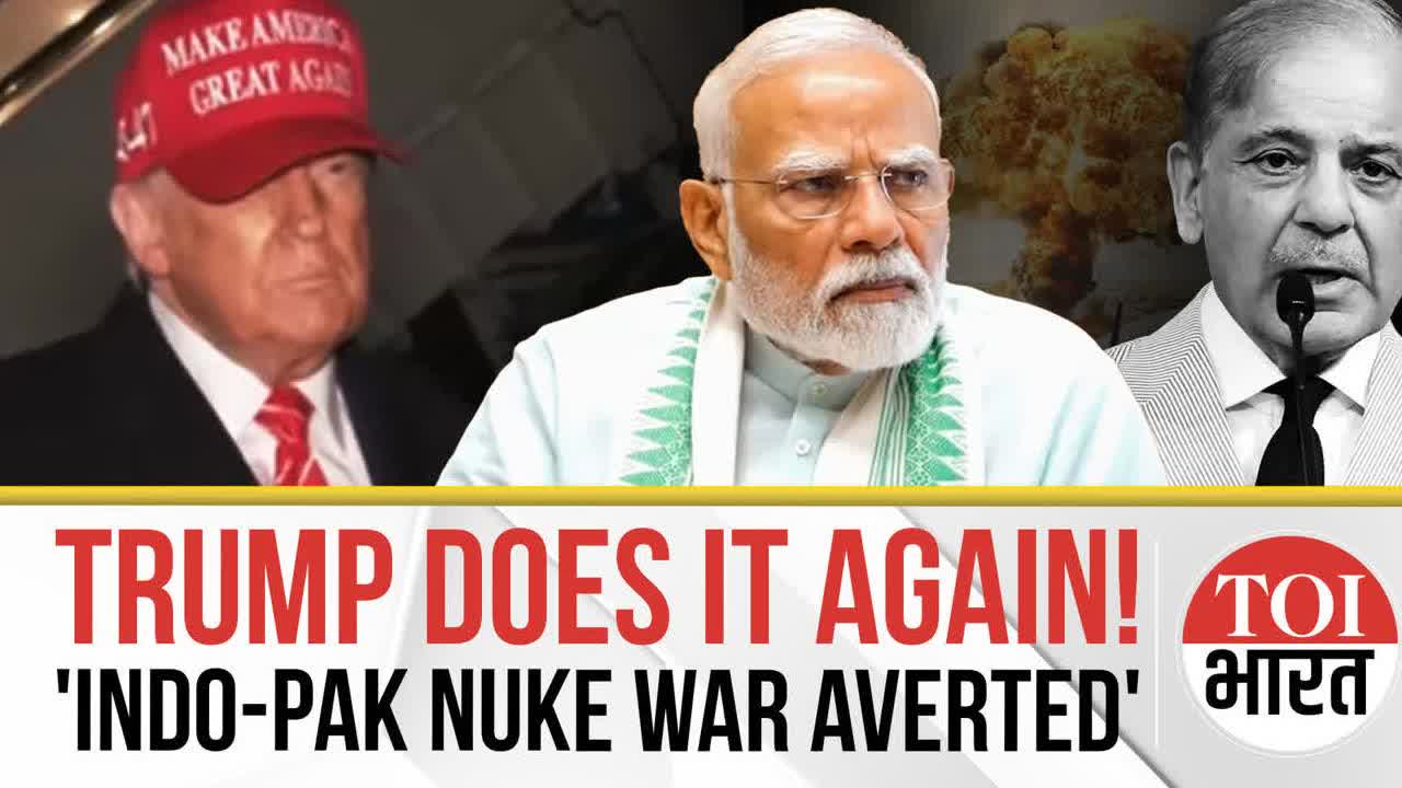 Donald Trump Does it AGAIN! Claims Credit for India-Pak Peace, Averted Nuclear War with Trade Offer | News