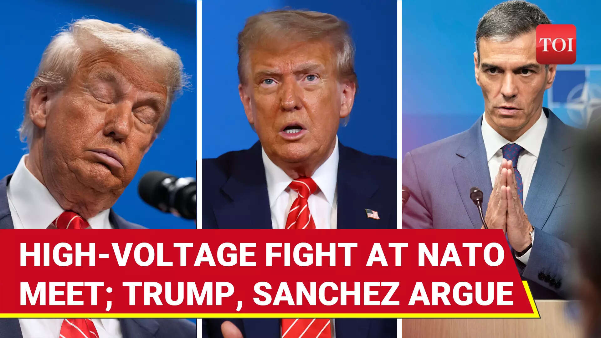 Trump Clashes With Spanish PM Sanchez Over NATO Defence Spending At Hague Summit